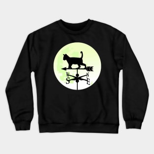 Cat Moon Weathervane Crewneck Sweatshirt